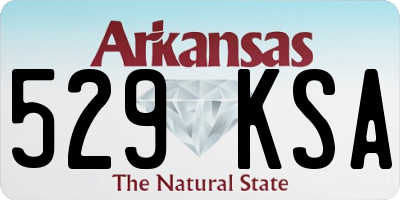 AR license plate 529KSA