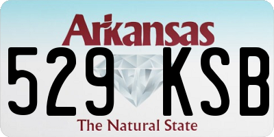 AR license plate 529KSB