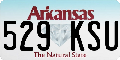 AR license plate 529KSU