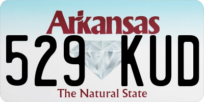 AR license plate 529KUD