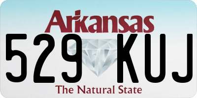 AR license plate 529KUJ