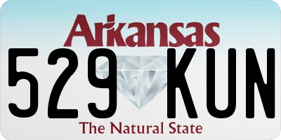AR license plate 529KUN