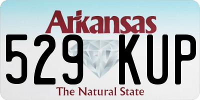 AR license plate 529KUP