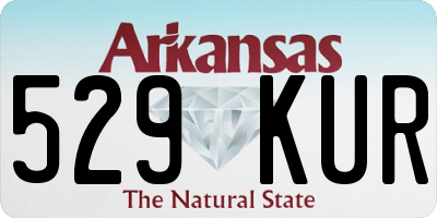 AR license plate 529KUR