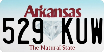 AR license plate 529KUW