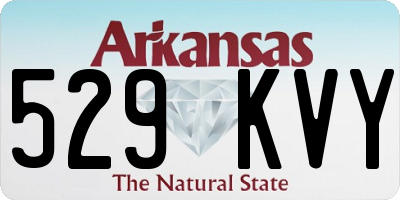 AR license plate 529KVY