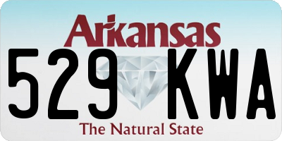 AR license plate 529KWA