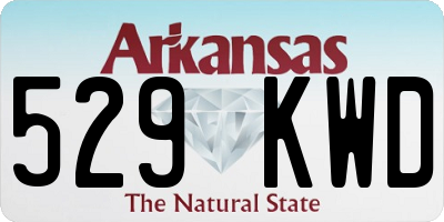 AR license plate 529KWD