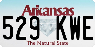AR license plate 529KWE