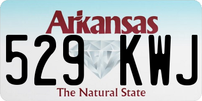 AR license plate 529KWJ