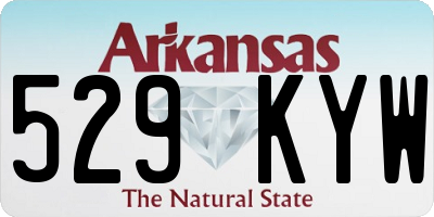 AR license plate 529KYW