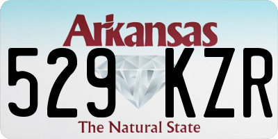 AR license plate 529KZR