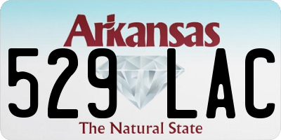 AR license plate 529LAC