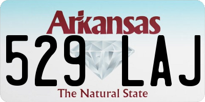 AR license plate 529LAJ