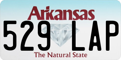 AR license plate 529LAP