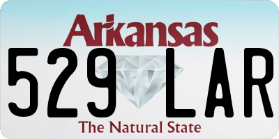AR license plate 529LAR