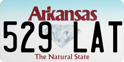 AR license plate 529LAT
