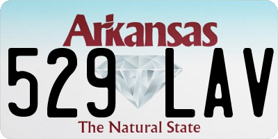 AR license plate 529LAV