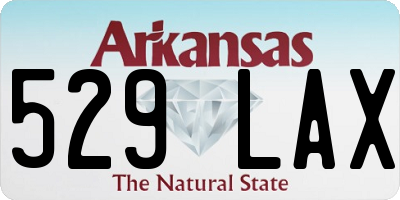 AR license plate 529LAX