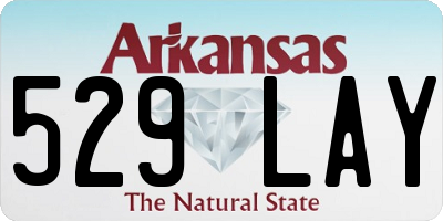 AR license plate 529LAY