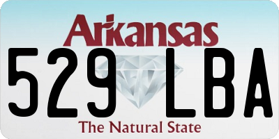 AR license plate 529LBA
