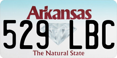 AR license plate 529LBC