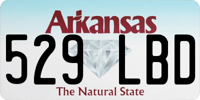 AR license plate 529LBD