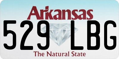 AR license plate 529LBG