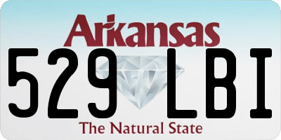 AR license plate 529LBI