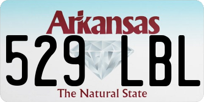 AR license plate 529LBL