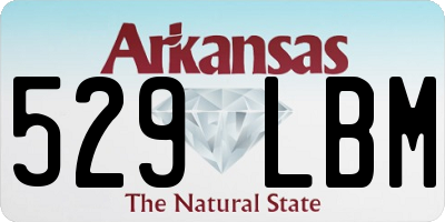 AR license plate 529LBM