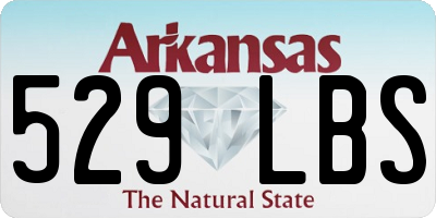 AR license plate 529LBS