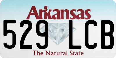 AR license plate 529LCB