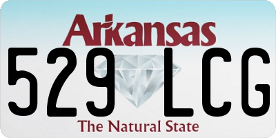 AR license plate 529LCG