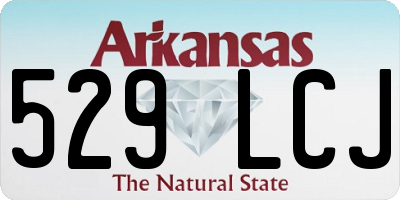 AR license plate 529LCJ