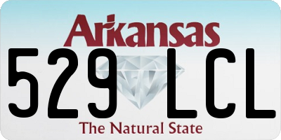 AR license plate 529LCL