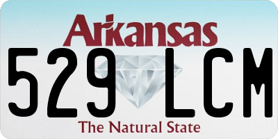 AR license plate 529LCM