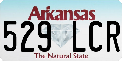 AR license plate 529LCR