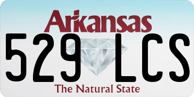 AR license plate 529LCS