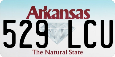 AR license plate 529LCU