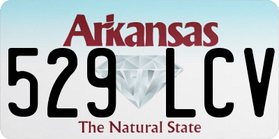 AR license plate 529LCV