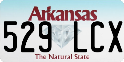 AR license plate 529LCX