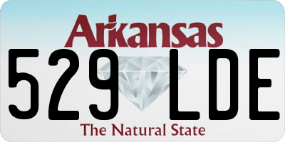 AR license plate 529LDE