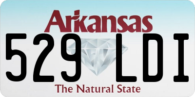 AR license plate 529LDI
