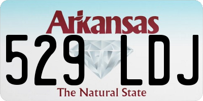 AR license plate 529LDJ