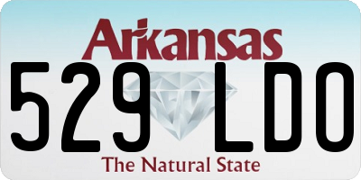 AR license plate 529LDO