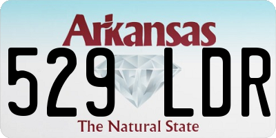 AR license plate 529LDR