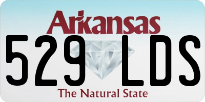 AR license plate 529LDS