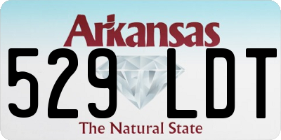 AR license plate 529LDT