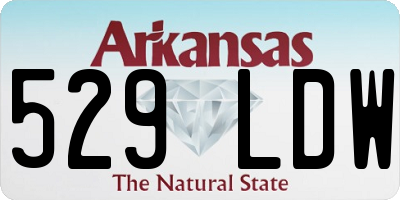 AR license plate 529LDW